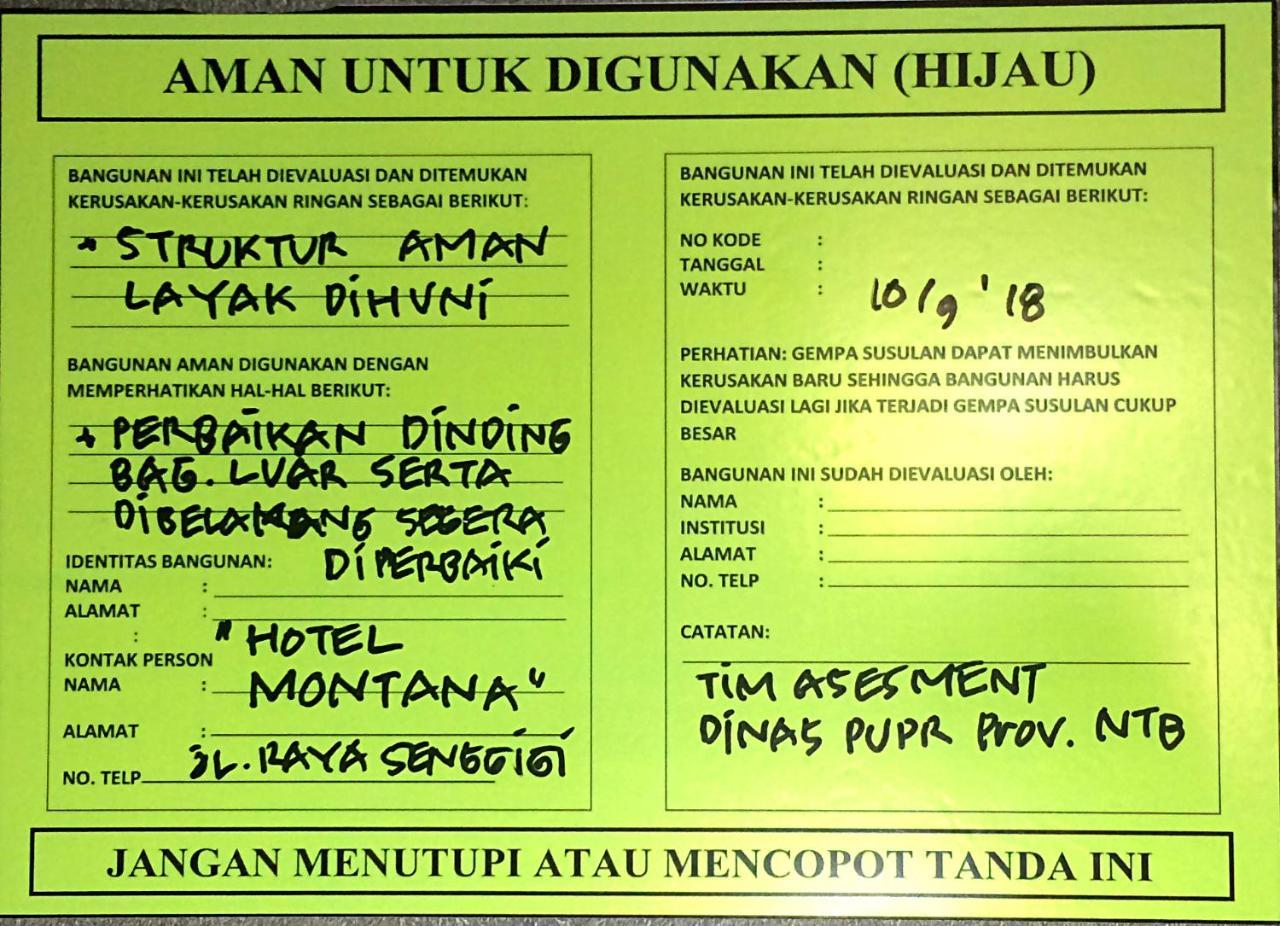 Montana Premier Senggigi Hotell Exteriör bild